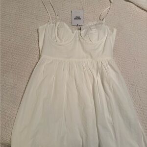 Princess Polly Lace Trim White Dress